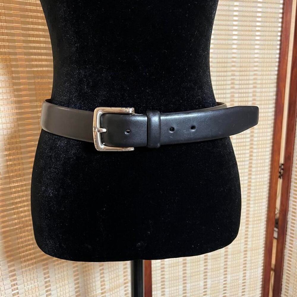 Lauren Ralph Lauren Black Italian Leather Belt S
